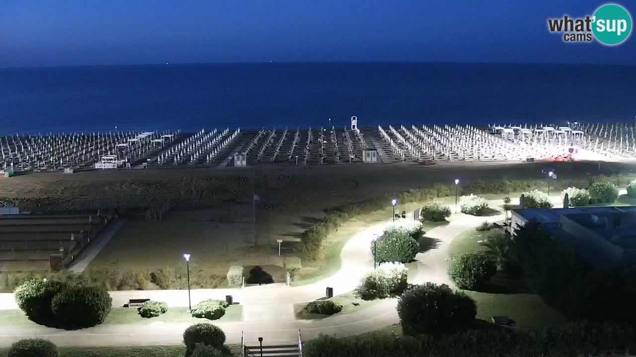 The beach of Bibione webcam – Italy