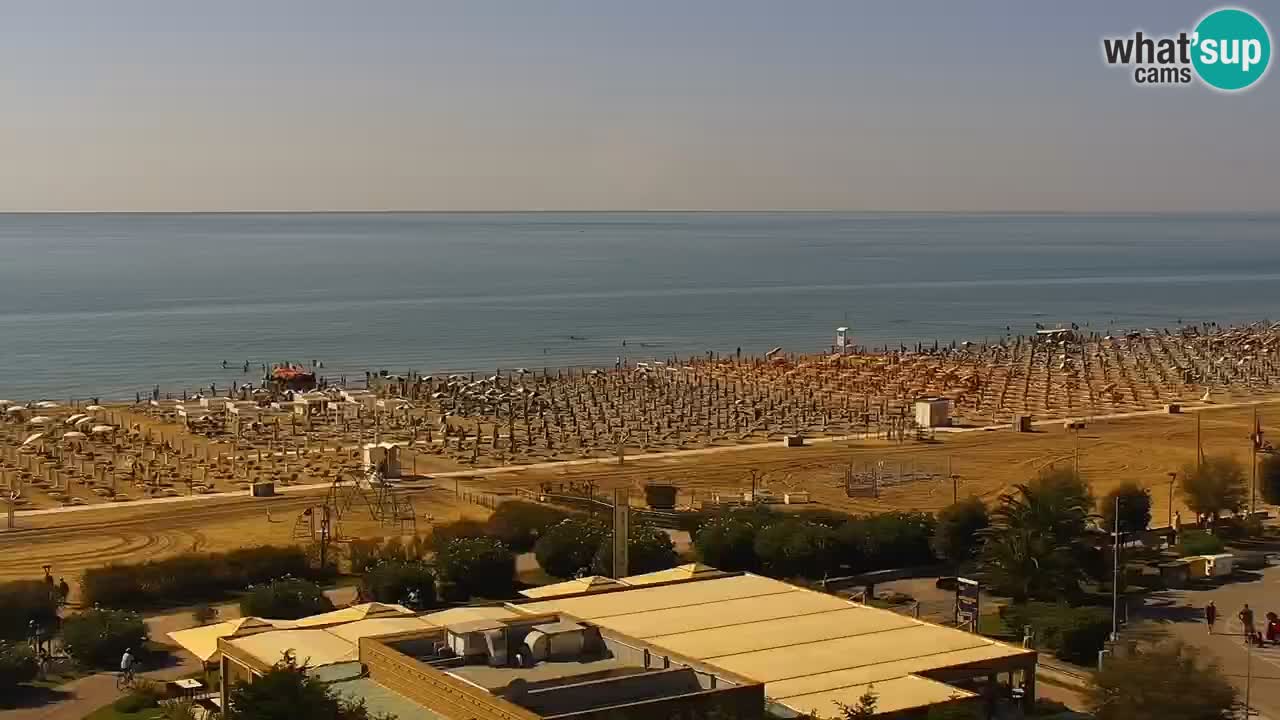 The beach of Bibione webcam – Italy