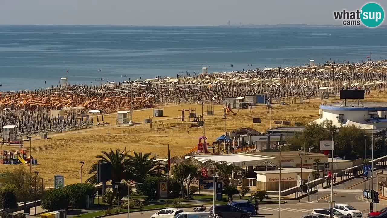 The beach of Bibione webcam – Italy