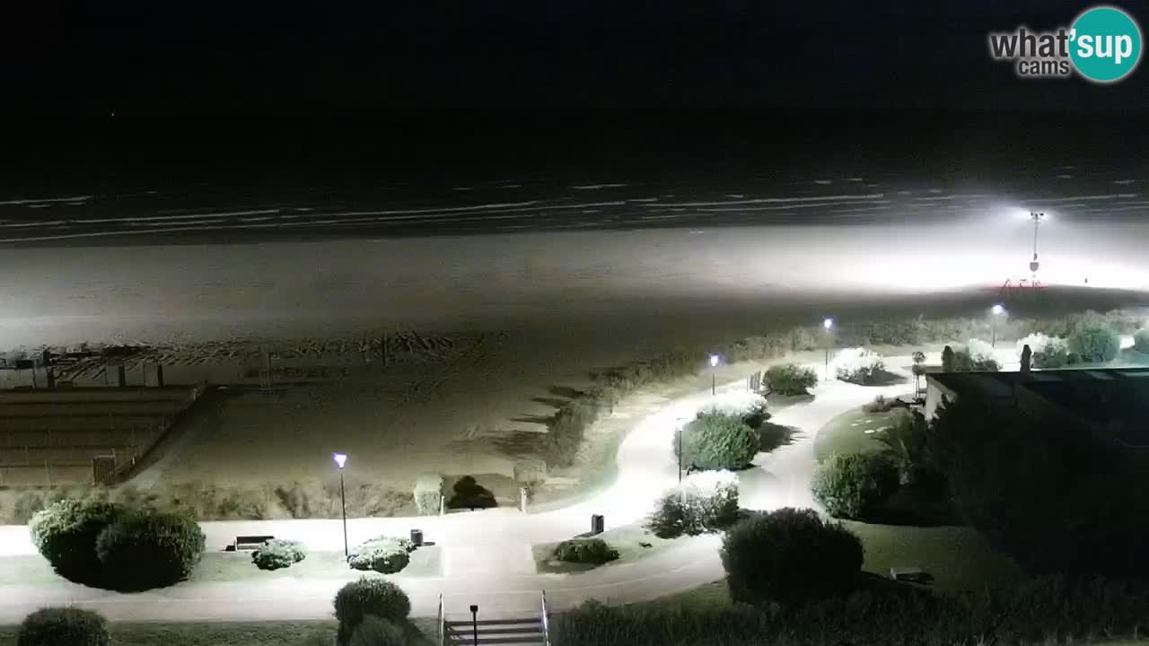 La spiaggia di Bibione webcam live e piazzale Zenit