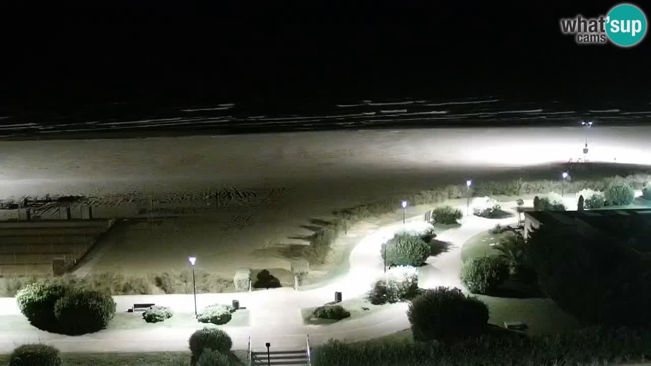 The beach of Bibione webcam – Italy