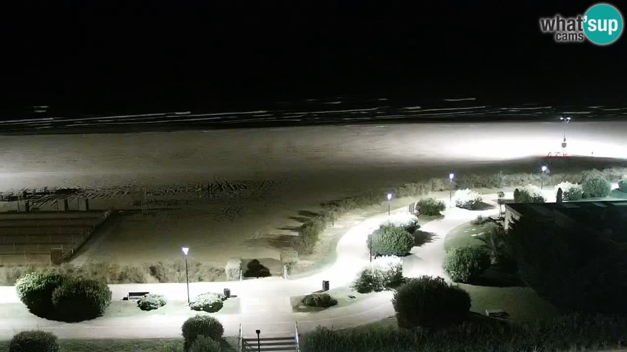 La spiaggia di Bibione webcam live e piazzale Zenit