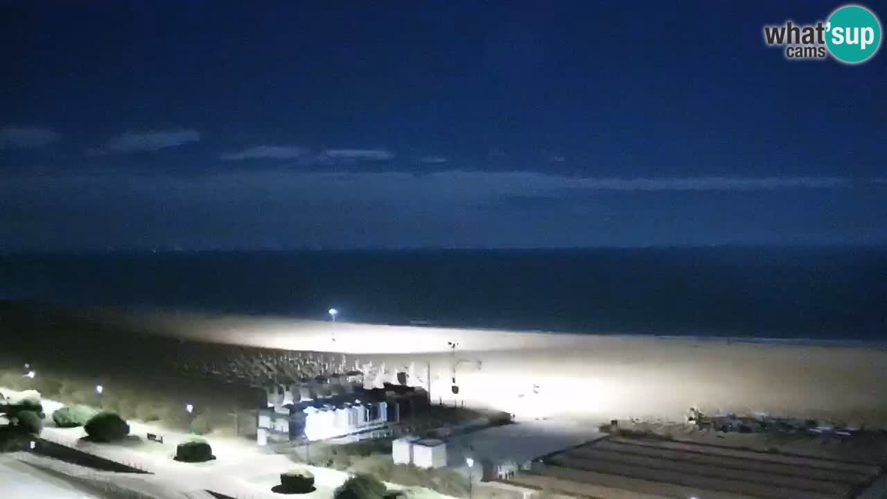 The beach of Bibione webcam – Italy
