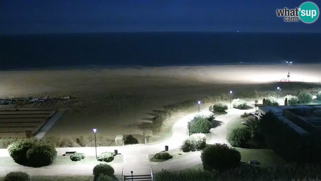 The beach of Bibione webcam – Italy