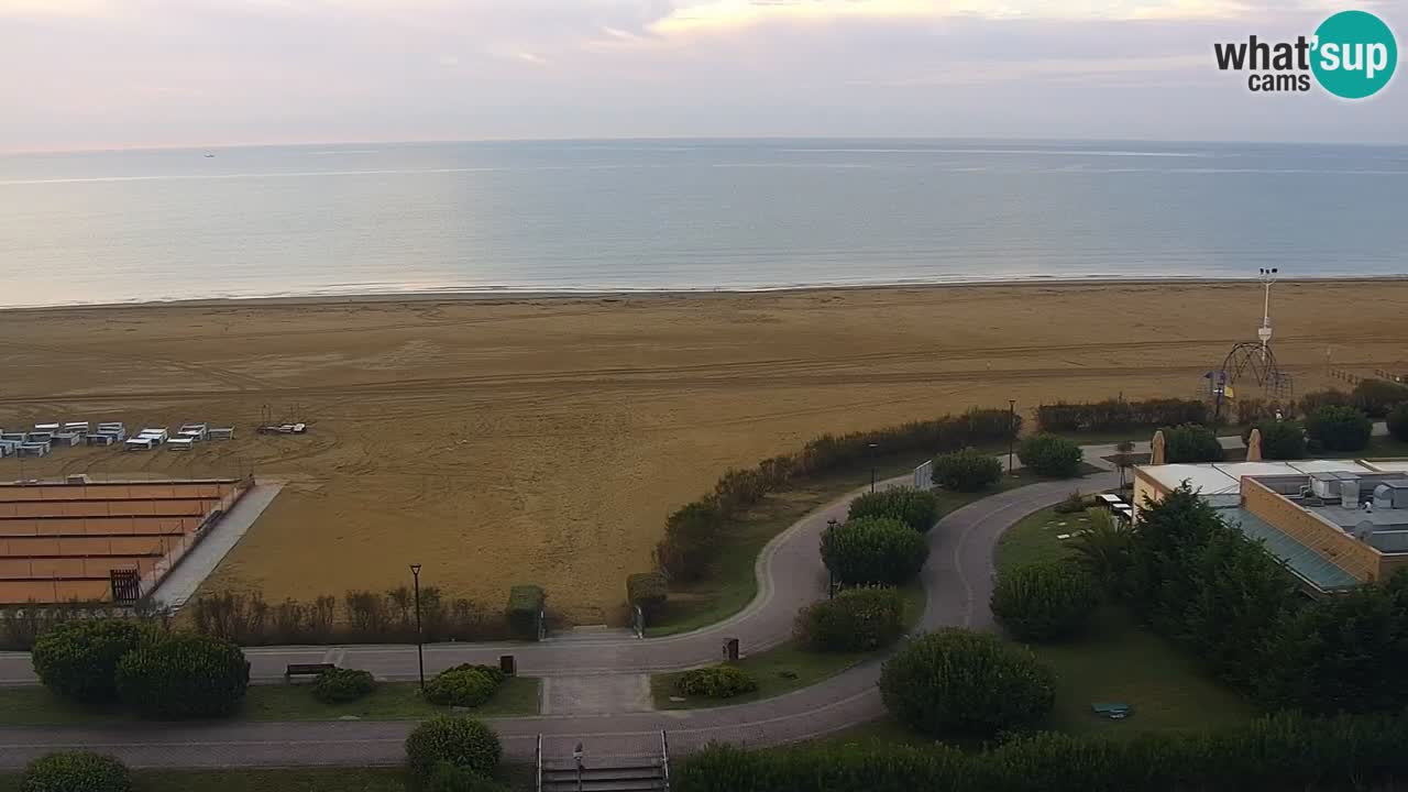 La spiaggia di Bibione webcam live e piazzale Zenit