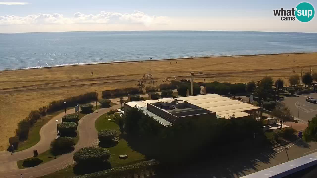 The beach of Bibione webcam – Italy