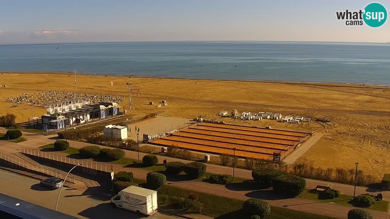 The beach of Bibione webcam – Italy