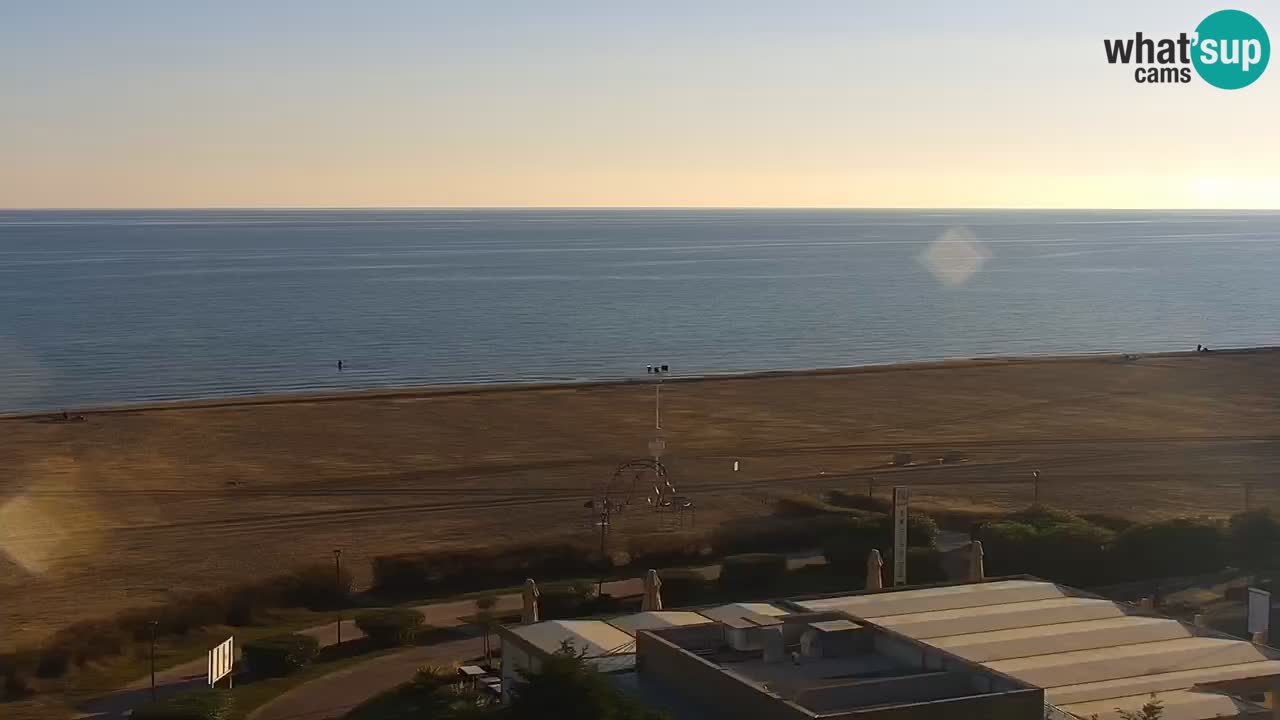 The beach of Bibione webcam – Italy