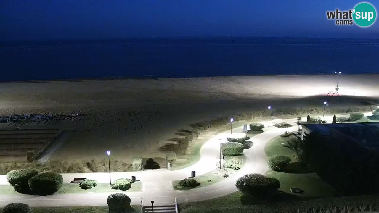 The beach of Bibione webcam – Italy