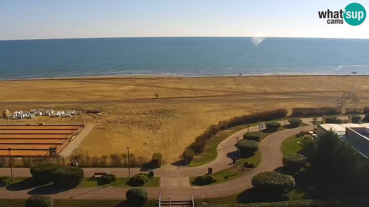 The beach of Bibione webcam – Italy