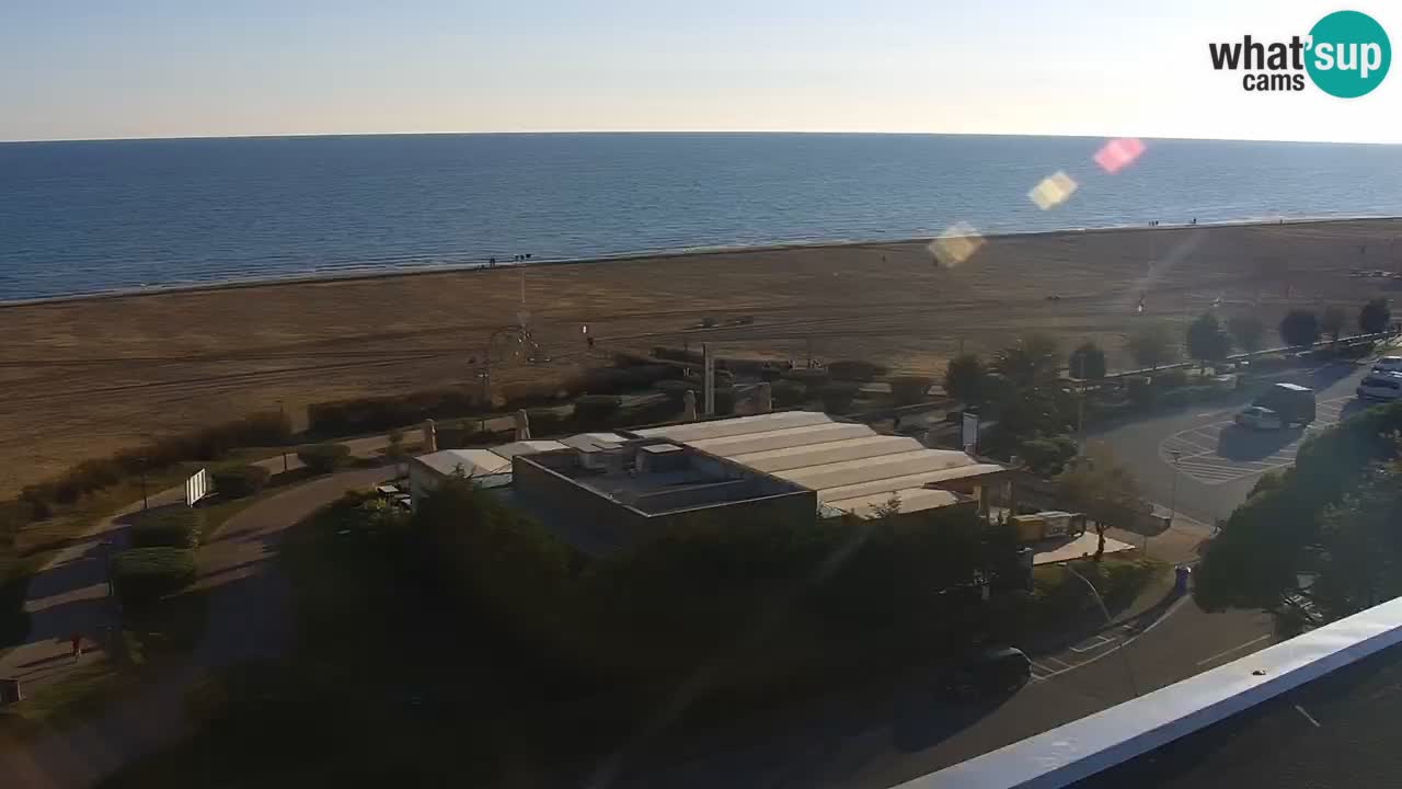 La spiaggia di Bibione webcam live e piazzale Zenit