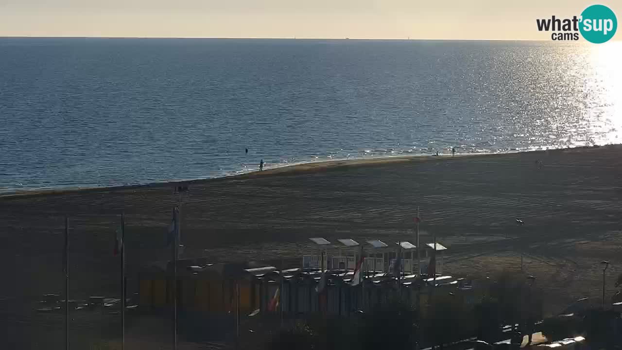 La spiaggia di Bibione webcam live e piazzale Zenit