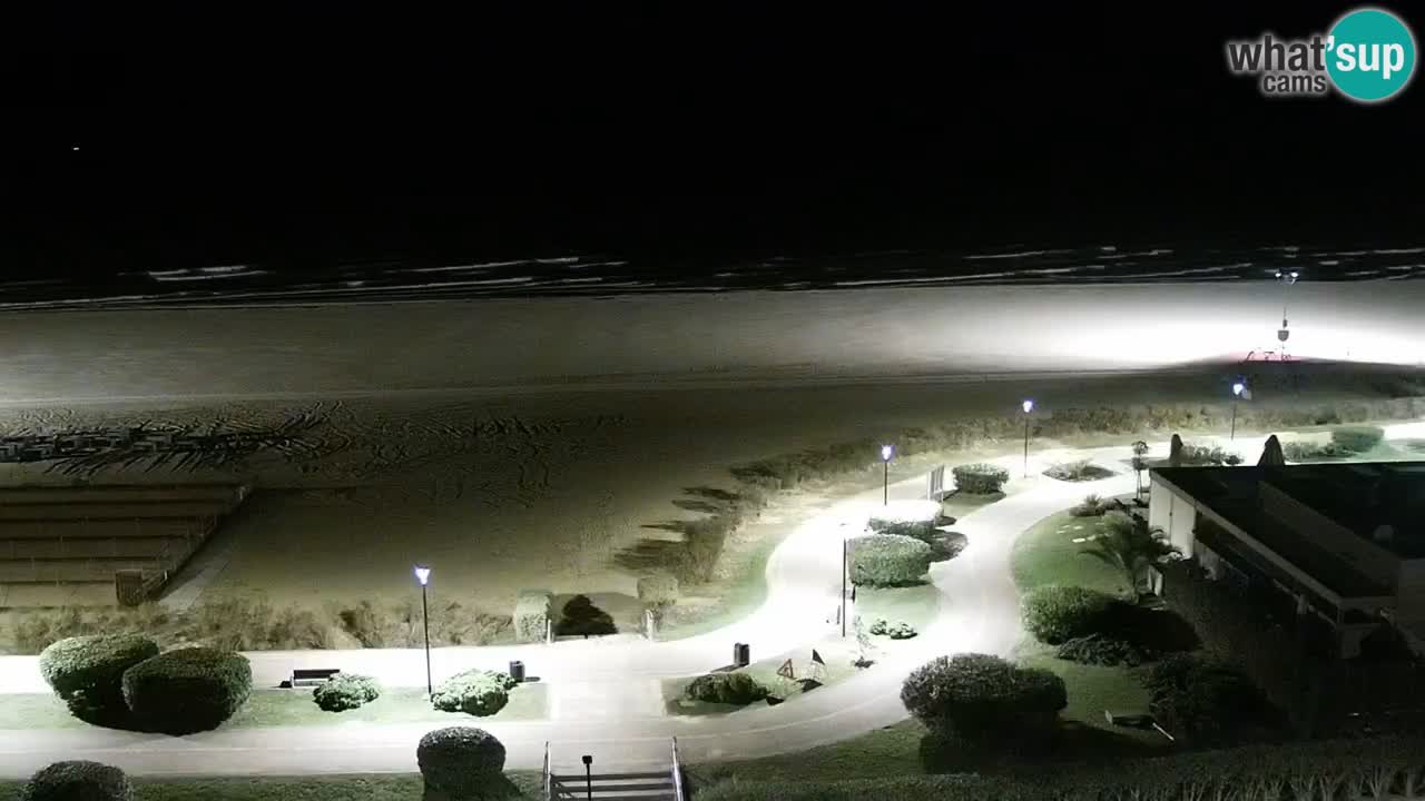 La spiaggia di Bibione webcam live e piazzale Zenit