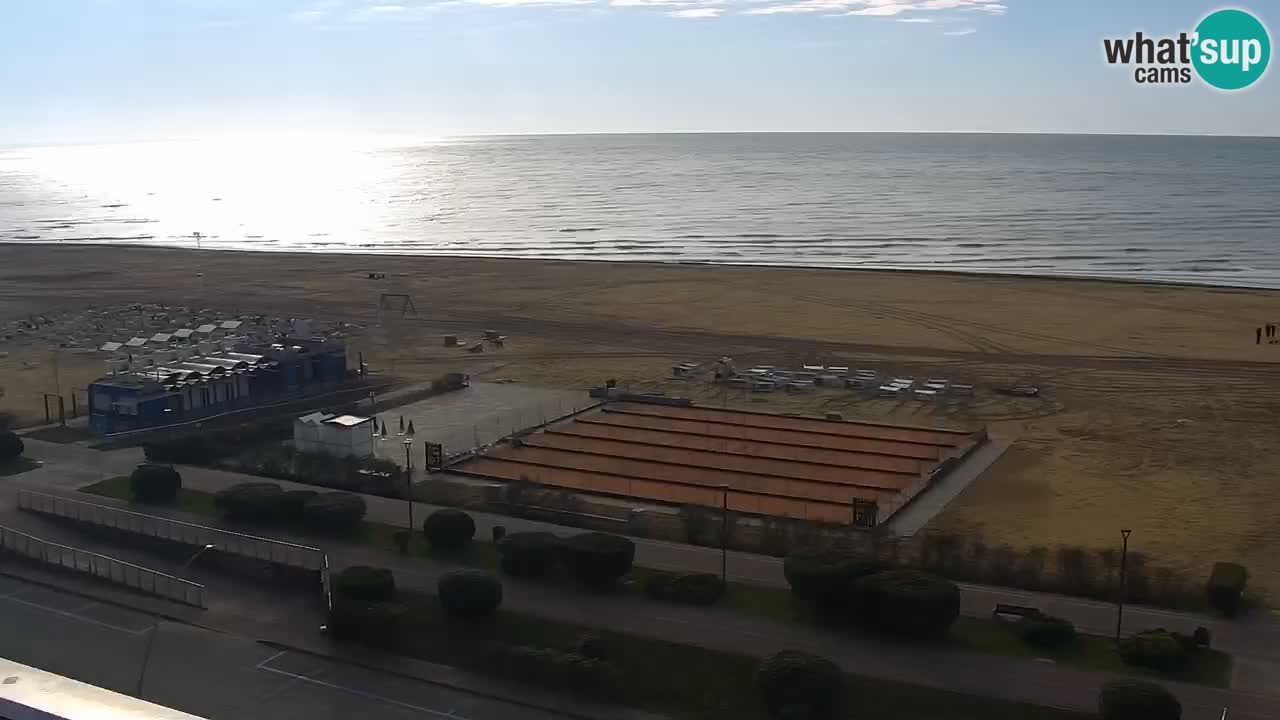 The beach of Bibione webcam – Italy