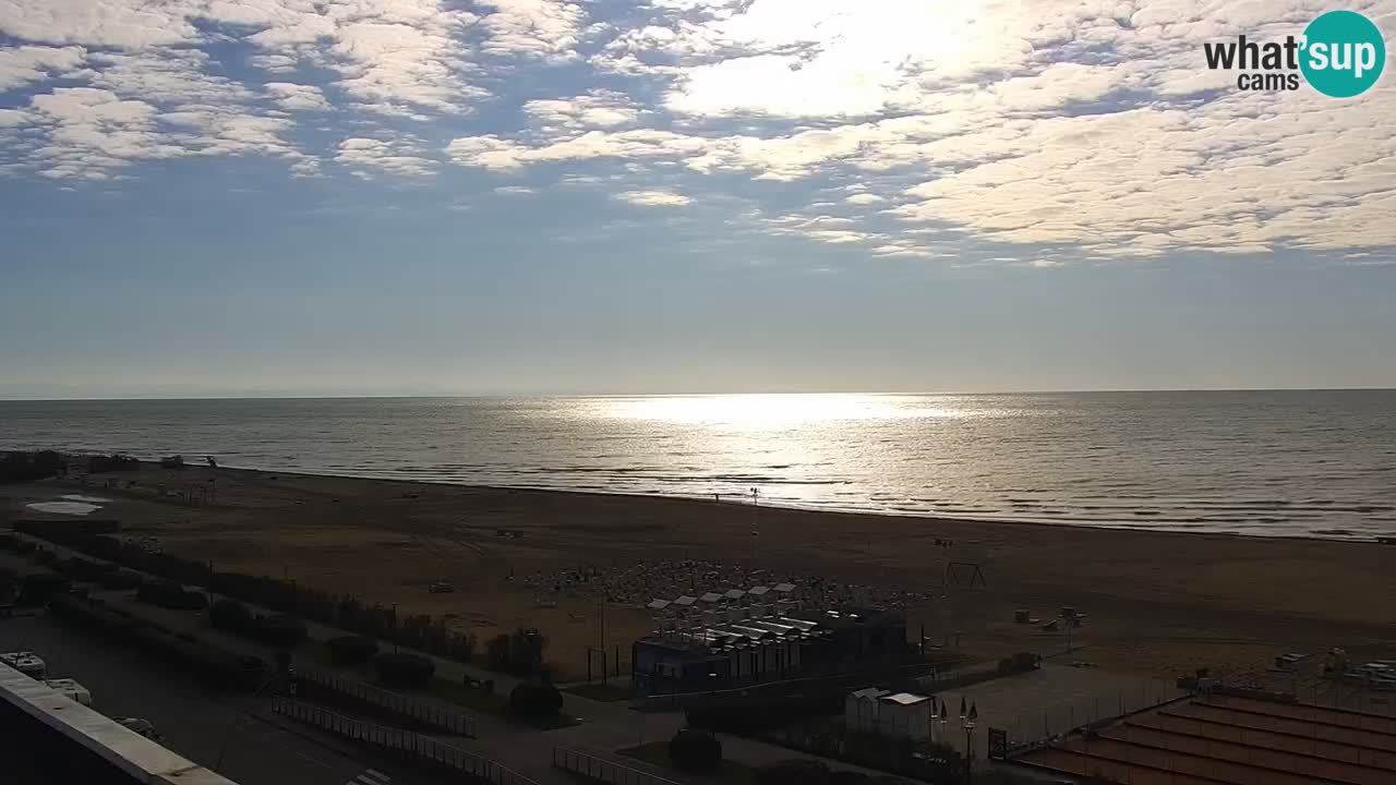 The beach of Bibione webcam – Italy