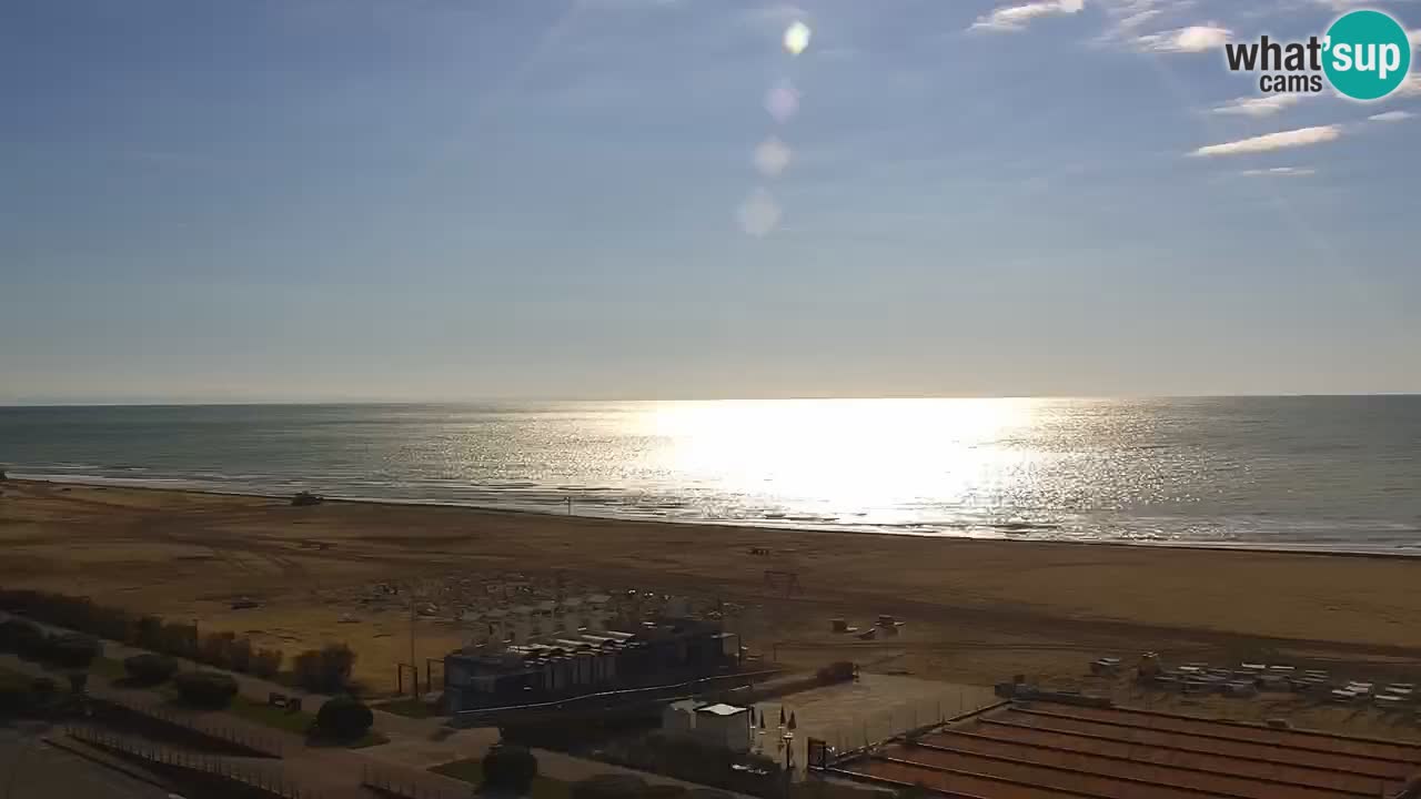 The beach of Bibione webcam – Italy