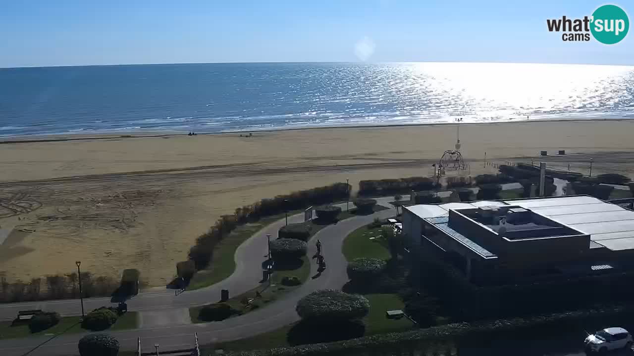 The beach of Bibione webcam – Italy