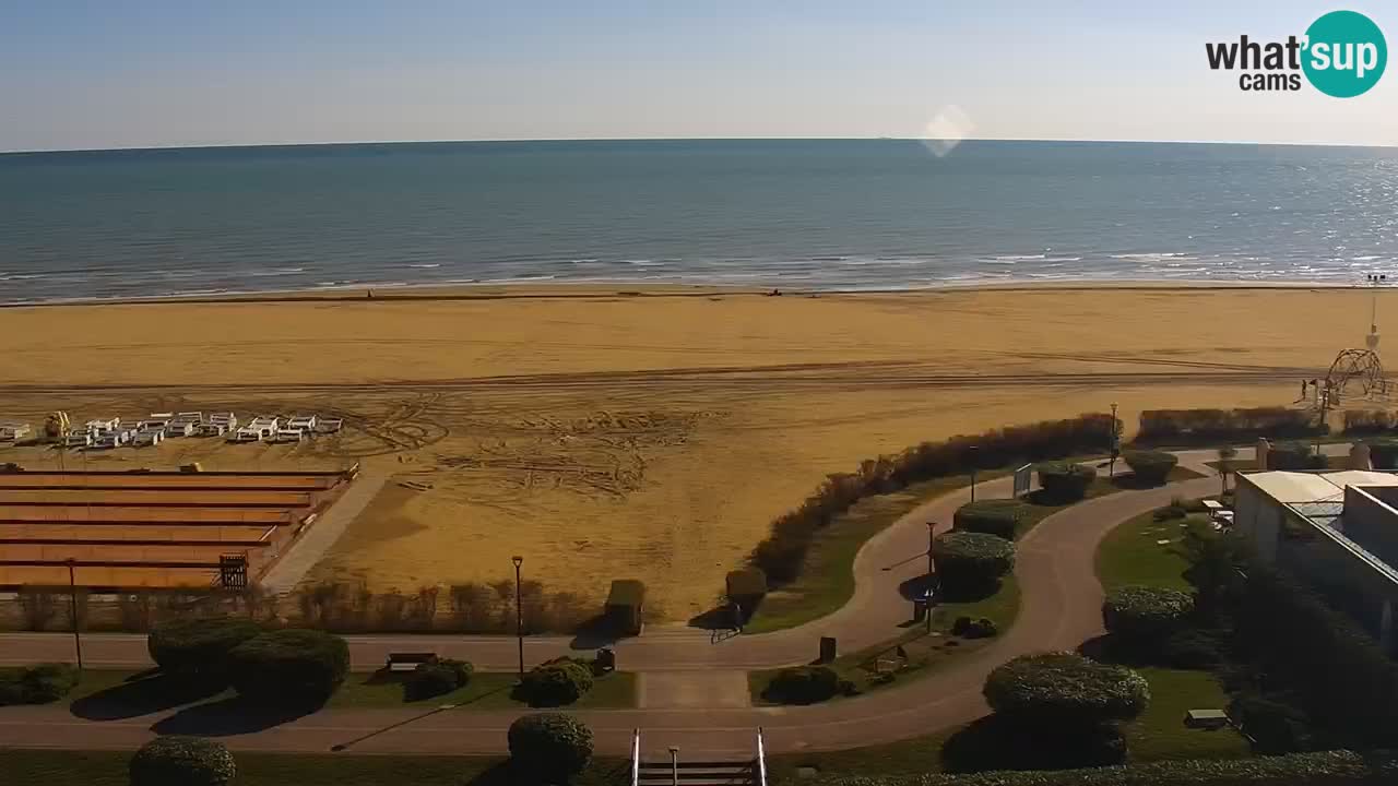The beach of Bibione webcam – Italy