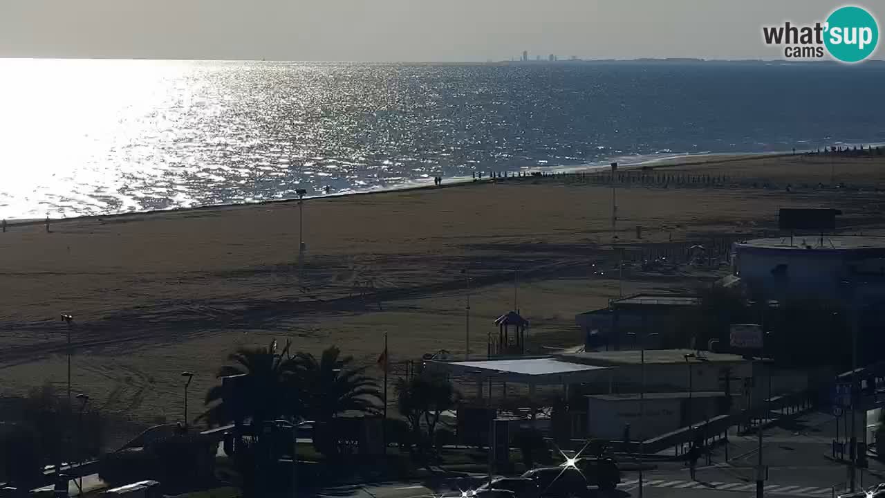 The beach of Bibione webcam – Italy