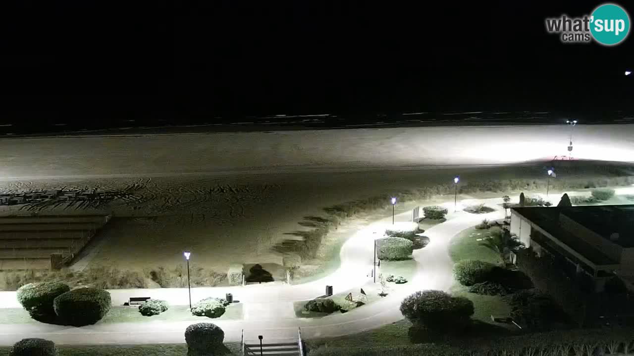 The beach of Bibione webcam – Italy
