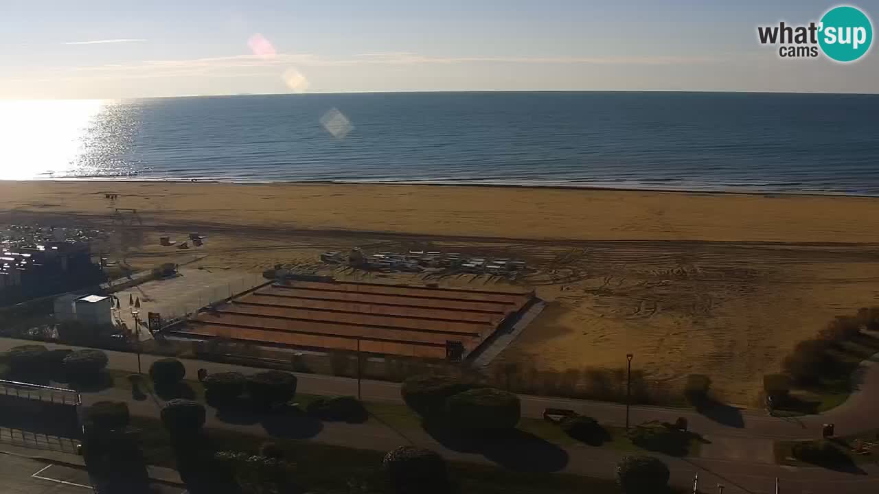La spiaggia di Bibione webcam live e piazzale Zenit