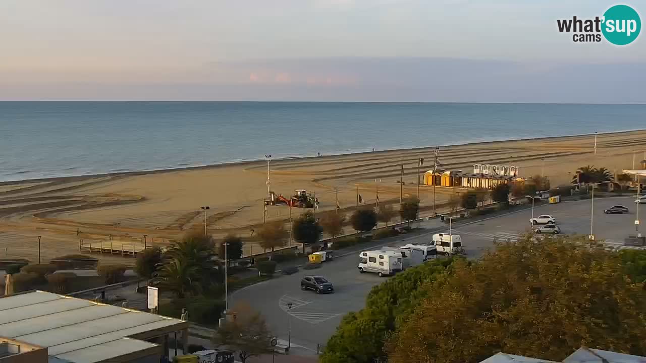 The beach of Bibione webcam – Italy