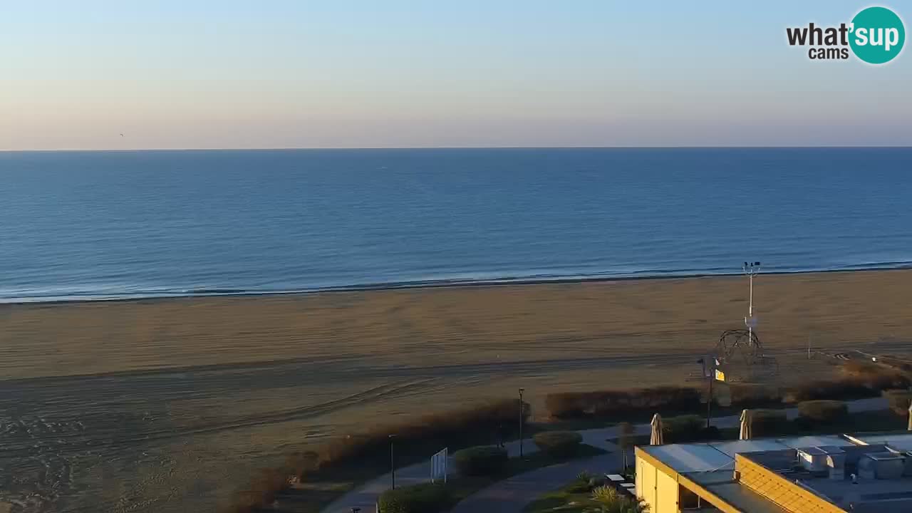 The beach of Bibione webcam – Italy