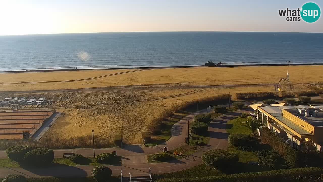 The beach of Bibione webcam – Italy