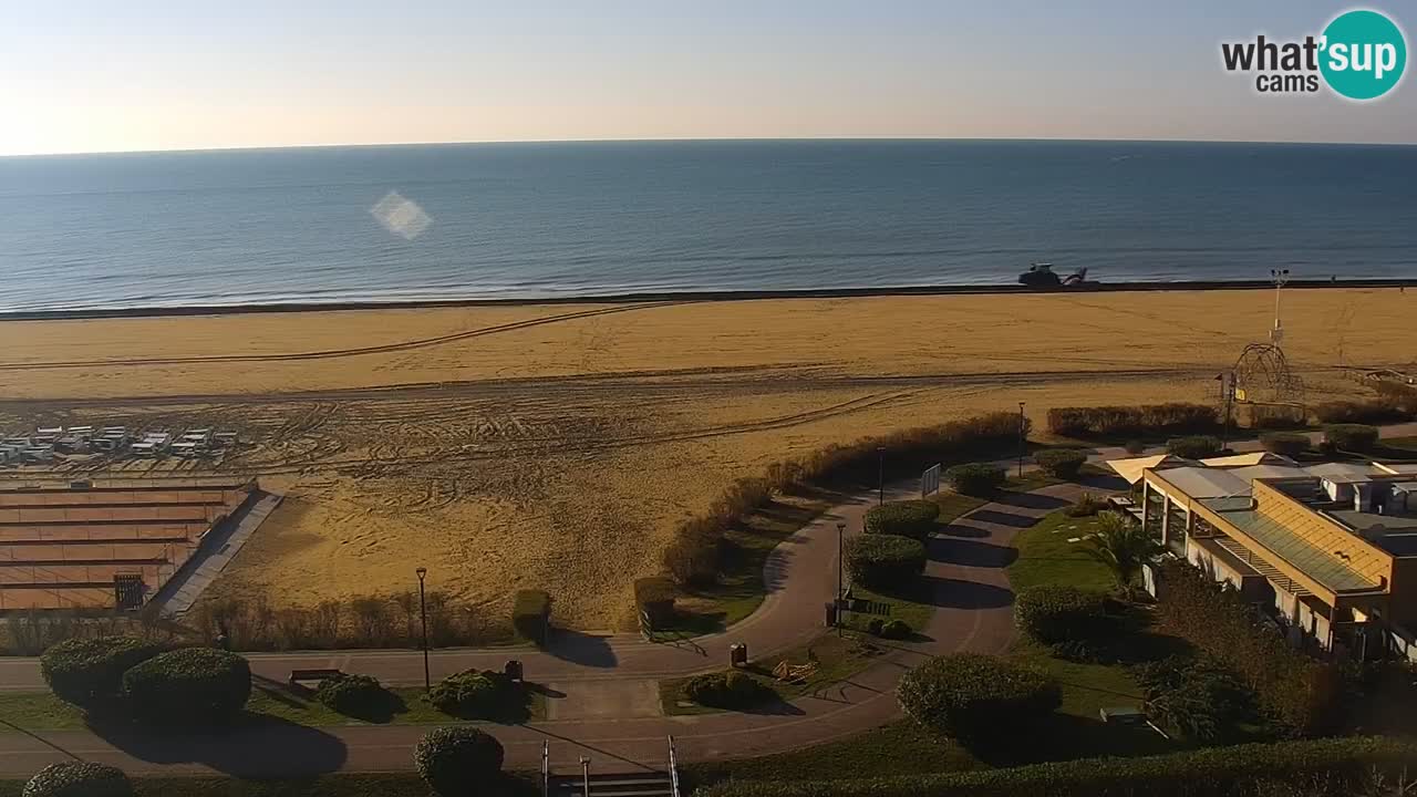 The beach of Bibione webcam – Italy