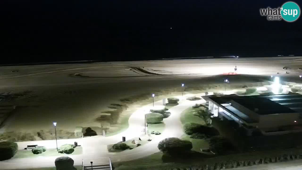 The beach of Bibione webcam – Italy