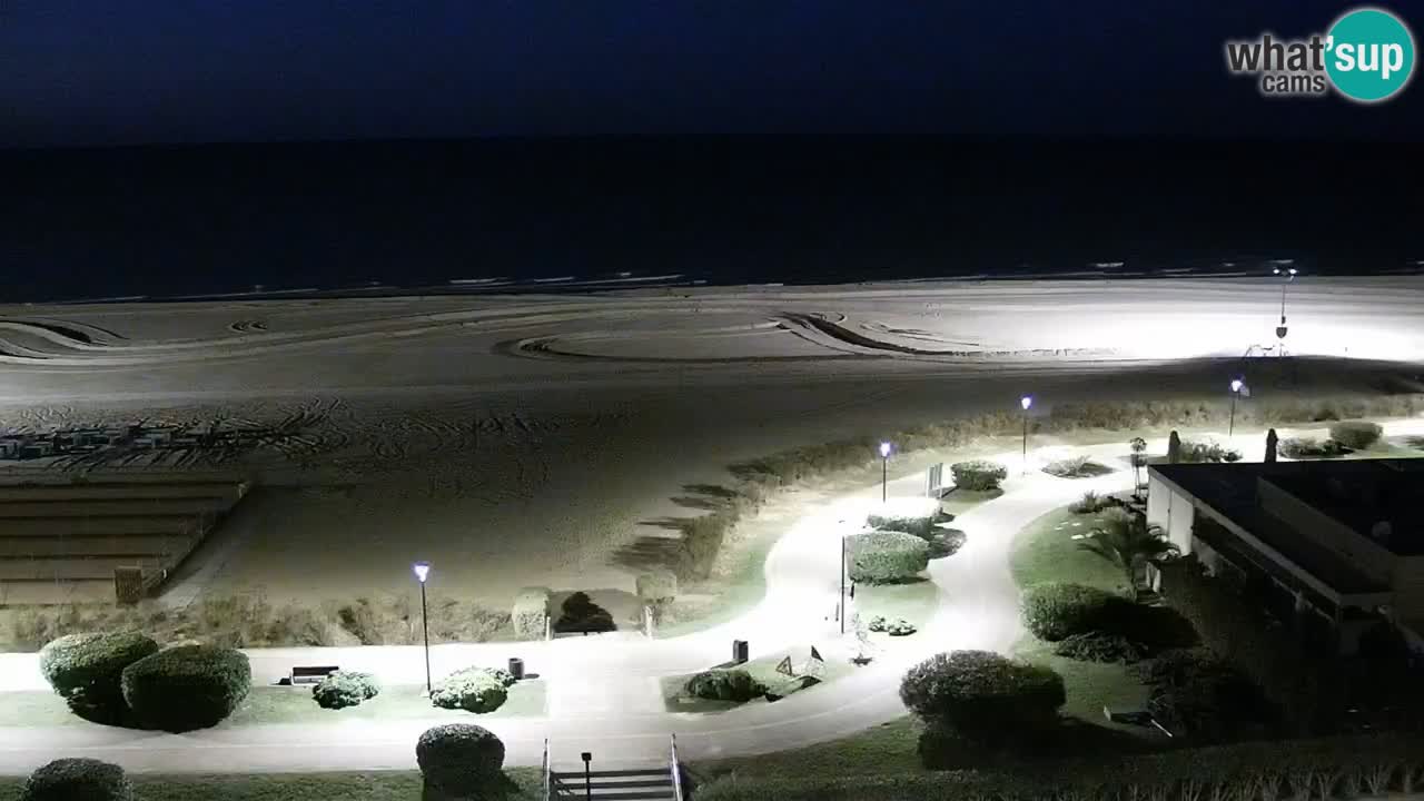 La spiaggia di Bibione webcam live e piazzale Zenit
