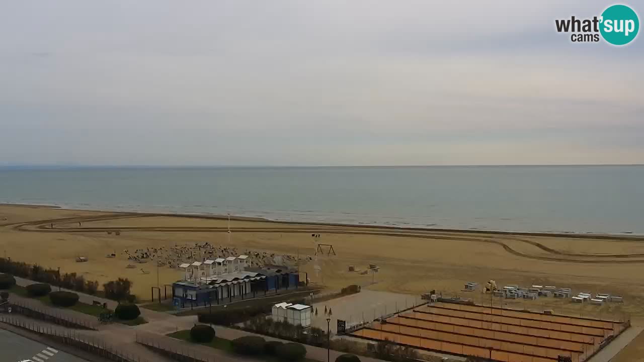 La spiaggia di Bibione webcam live e piazzale Zenit