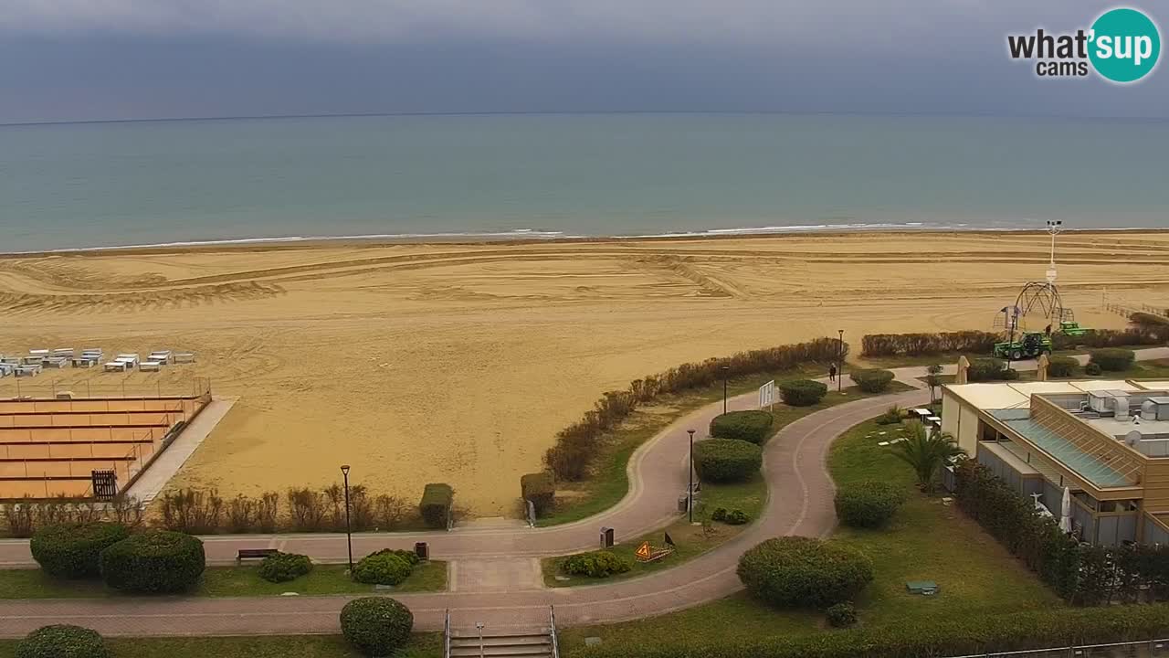 The beach of Bibione webcam – Italy
