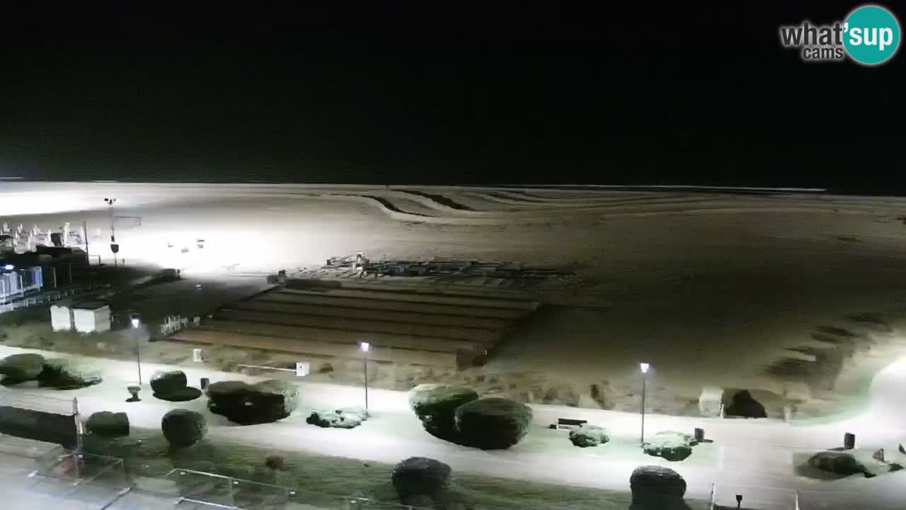 The beach of Bibione webcam – Italy