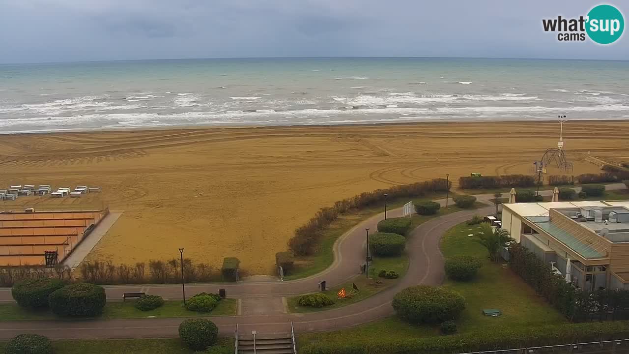 La spiaggia di Bibione webcam live e piazzale Zenit