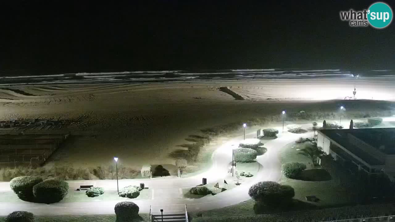 The beach of Bibione webcam – Italy