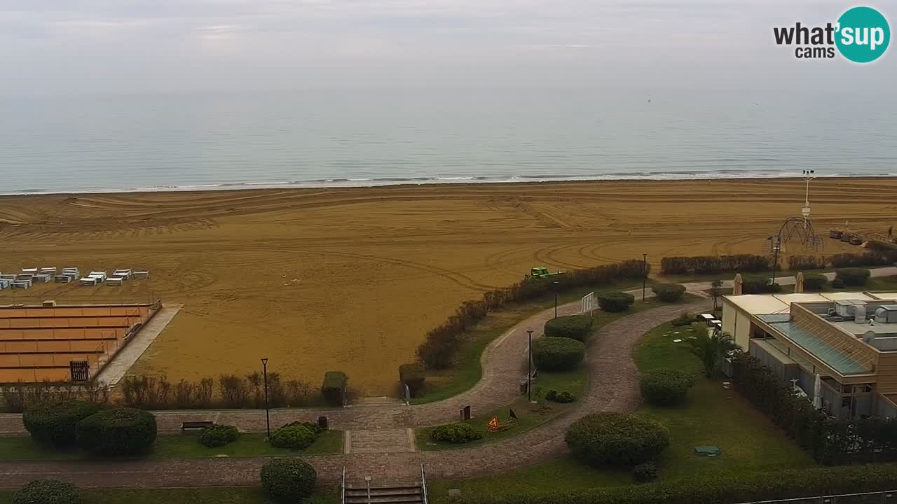 The beach of Bibione webcam – Italy