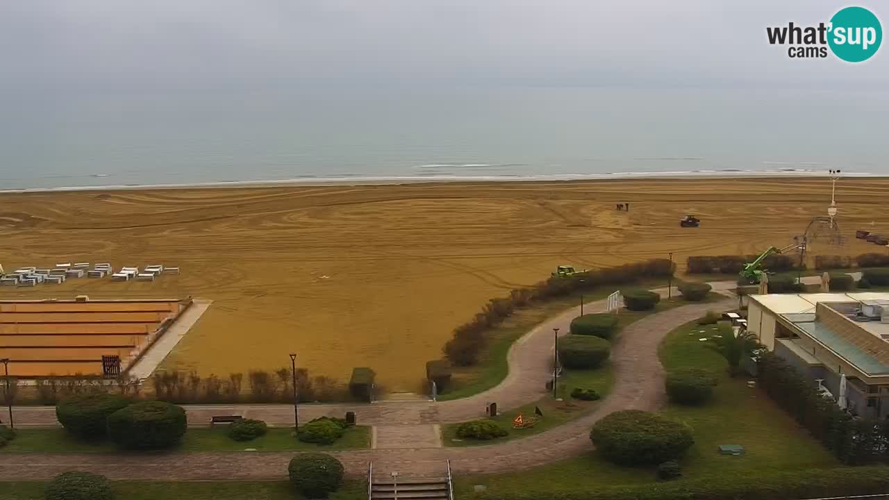 The beach of Bibione webcam – Italy