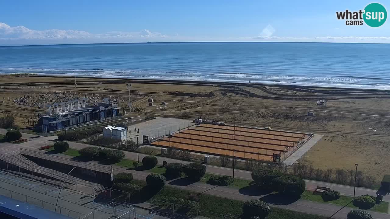 The beach of Bibione webcam – Italy