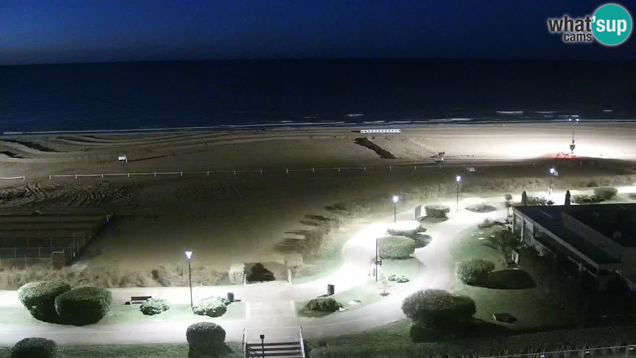 La spiaggia di Bibione webcam live e piazzale Zenit