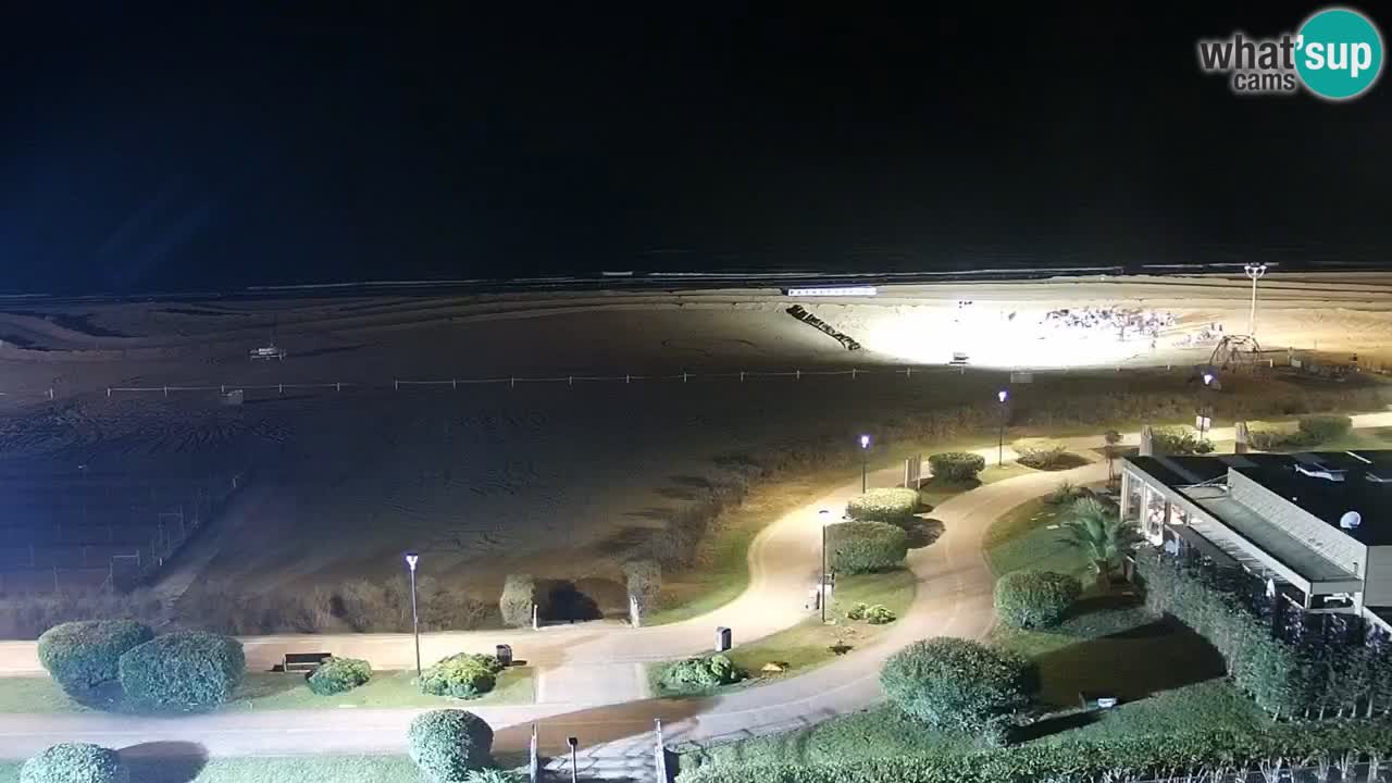 La spiaggia di Bibione webcam live e piazzale Zenit