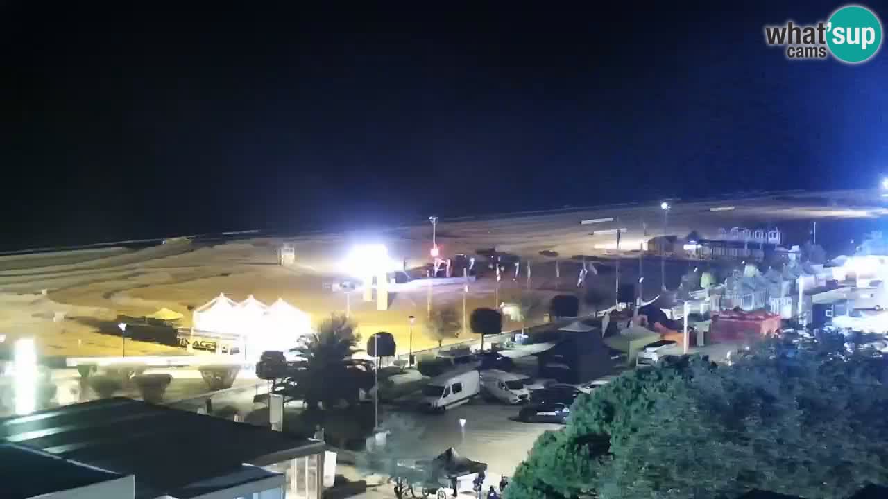 The beach of Bibione webcam – Italy