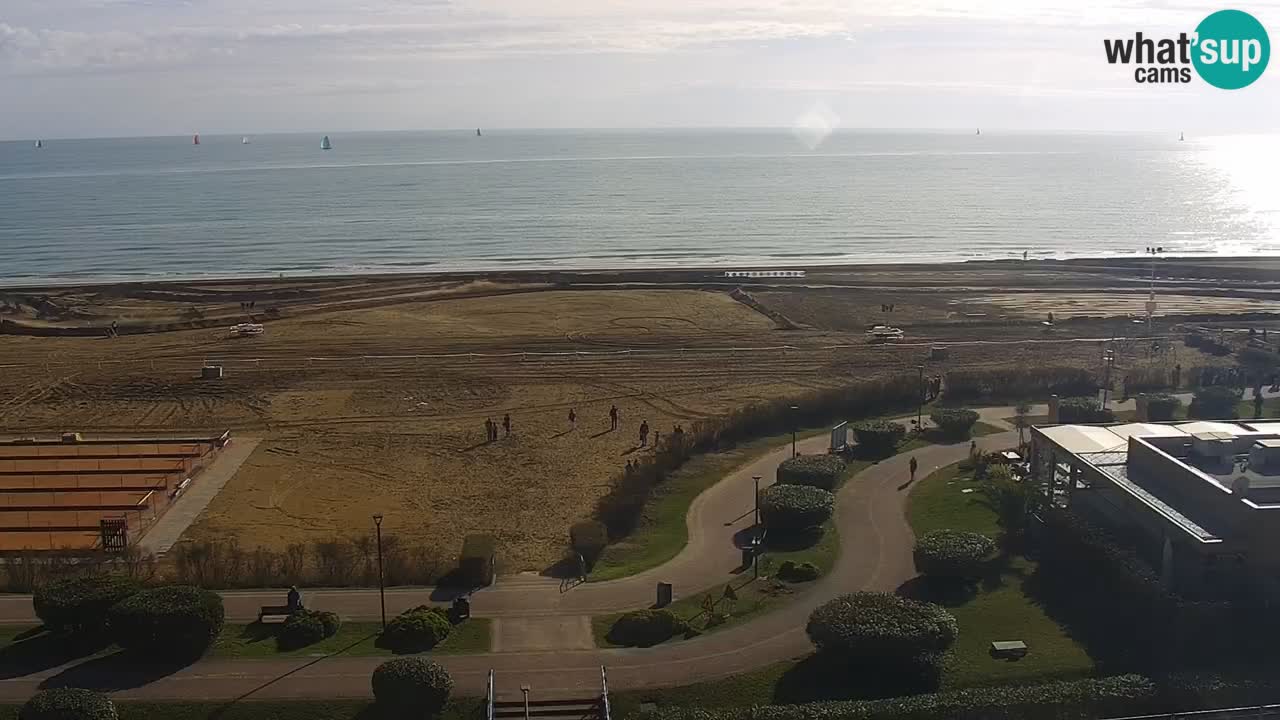 La camera en vivo de la playa de Bibione – Italia