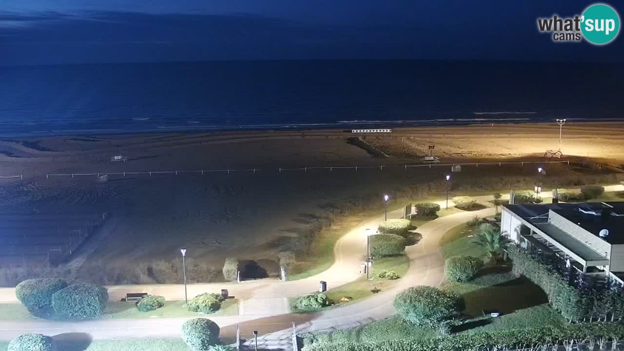 La spiaggia di Bibione webcam live e piazzale Zenit