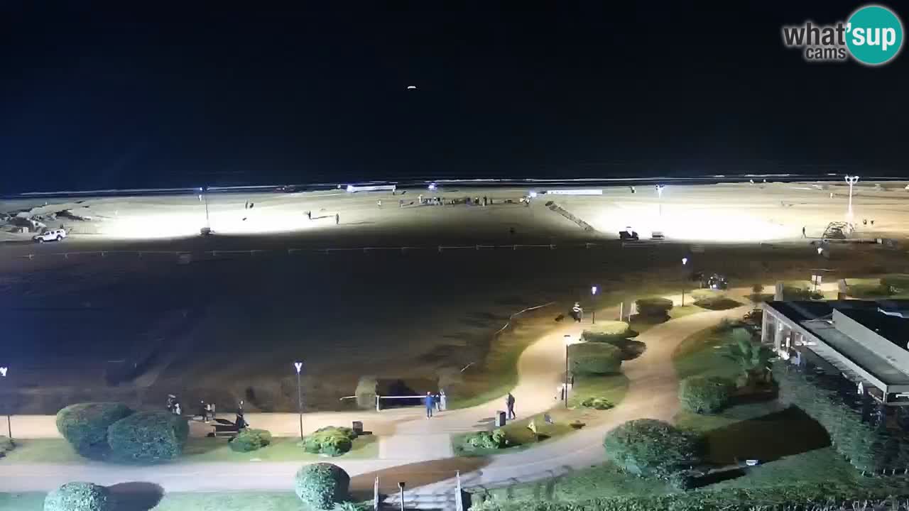 La spiaggia di Bibione webcam live e piazzale Zenit