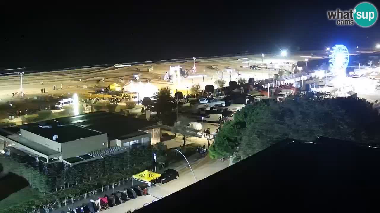 The beach of Bibione webcam – Italy