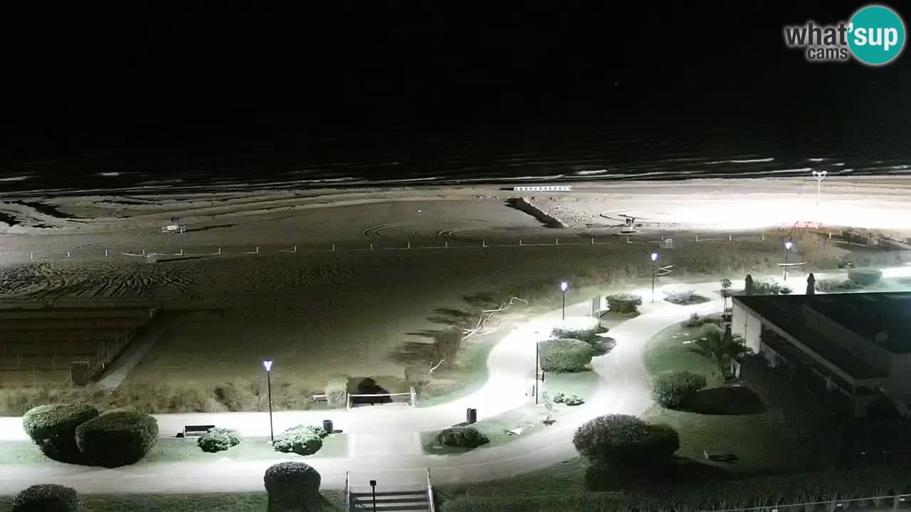 La spiaggia di Bibione webcam live e piazzale Zenit