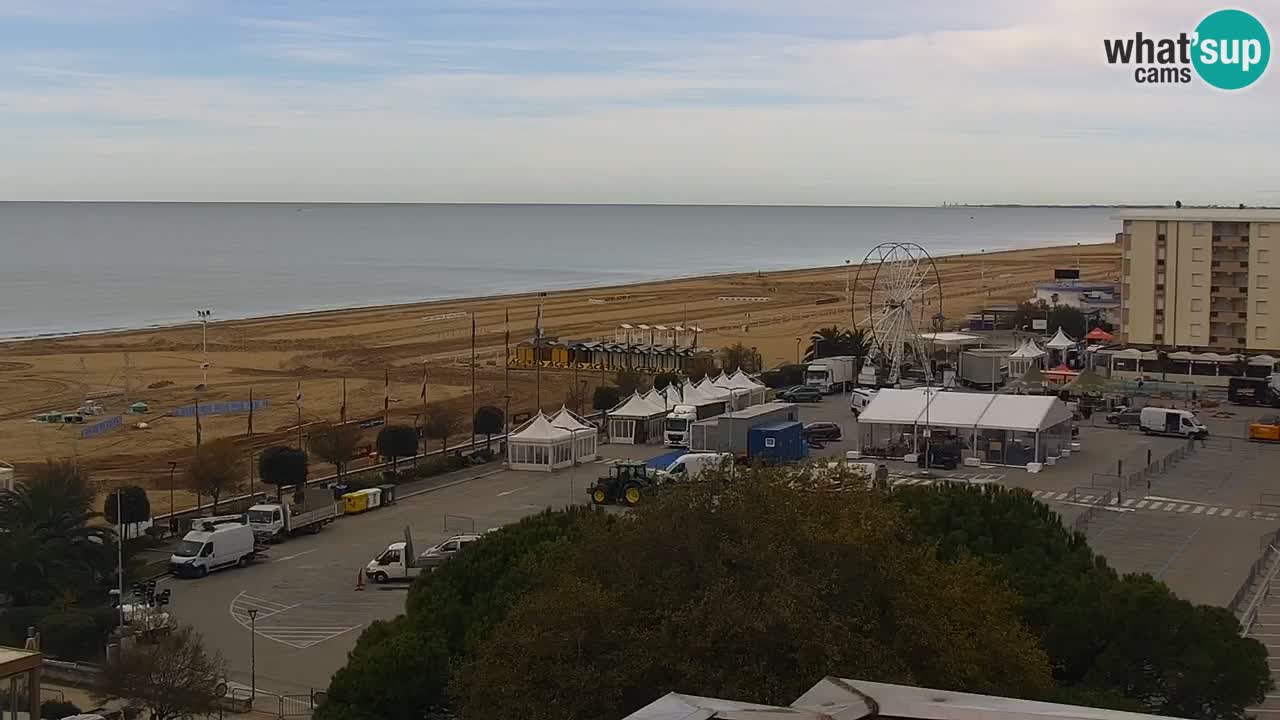 The beach of Bibione webcam – Italy