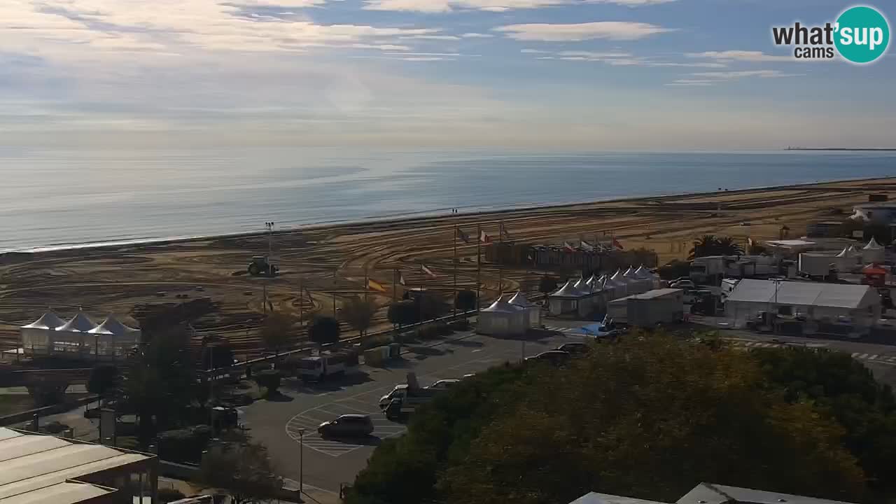 The beach of Bibione webcam – Italy