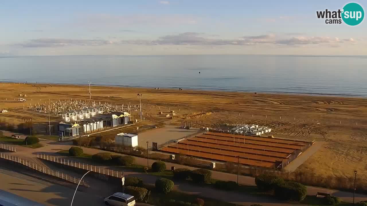 The beach of Bibione webcam – Italy
